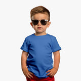 Boys Plain Blue Cotton T Shirt-Stylish Kids T shirt Round Neck and Soft Fabric