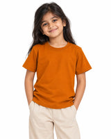Girl_wearing_Rustic_Bronze_Suvin_Gold_cotton_T-shirt_for_comfortable_everyday_wear new