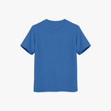 Girls Blue plain cotton t shirt trendy kids' T-shirt online, soft fabric, round neck, perfect for casual wear"