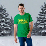 Just be Cool - PolyCotton Round Neck Graphic T-Shirt for Men - model