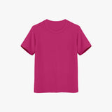 Girl's plain pink T-shirt – soft cotton kidswear, lightweight, casual round-neck tee for daily wear Kids t shirt