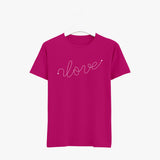 pink best quality women's cotton t shirts