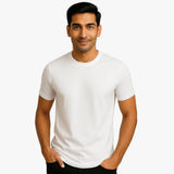 White Supima cotton T-shirt for men in India made with extra-long staple cotton