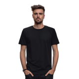 Men Regular Fit Cotton T-Shirt - Black - model