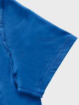 Men Regular Fit Round Neck Cotton T-Shirt - Royal Blue - Halfsleeve