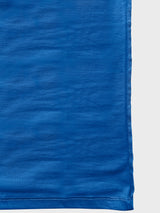 Men Regular Fit Round Neck Cotton T-Shirt - Royal Blue - side view