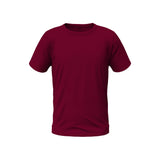 Men Round Neck Cotton T-Shirt -Red