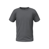 Men Round Neck Cotton T-Shirt - Dark Grey