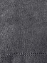 Men Round Neck Cotton T-Shirt - Dark Grey - clothing