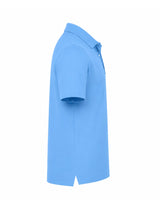 Organic cotton Polo T-Shirts for Men Marina Blue side view