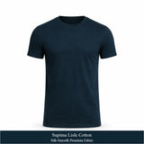 Premium Supima Lisle cotton crew neck T-shirt for men by Noobrand – ultra soft luxury cotton tee T-SHIRT