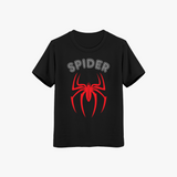 black spider graphic t-shirt for boys kids tee
