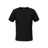 Black Supima cotton t-shirt for men, premium quality and soft fabric, perfect for daily wear.