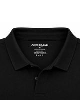 Black Colour Suvin Gold Cotton Polo T-Shirts for Men Collar