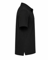 Pure Black Suvin Gold Cotton Polo T-Shirts for Men in india Side View