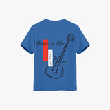 Music Is Life Graphic Printed T SHIRT