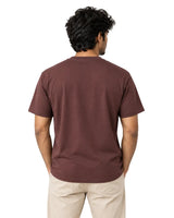 Brown Suvin Gold cotton T-shirt for men in premium mid-weight cotton fabric