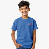 Americal flag printed t shirt with model
