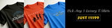 pick any 3 graphic t shirt at 1199