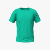 Teal Green Supima cotton T-shirt for men in India with durable and breathable fabric