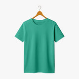 Supima cotton women’s T-shirt in teal green with premium soft fabric