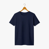 navy blue Supima cotton T-shirt for women styled for daily wear