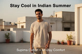best fabric for summer in India Supima cotton t-shirt