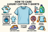 How to care Luxury Cotton T-Shirts Suvin Gold and supima cotton t-shirt