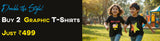 Kids Graphic T-Shirt Buy 2 at 499 Offer Banner