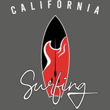 California_Surfing_ black T-Shirt women design