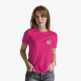 Daisy flower t-shirt with model - organic cotton T-Shirt for women