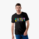 Enjoy Graphic T-shirt with model