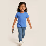 Kids Supima Cotton T-Shirt for Gorls Horizon Blue
