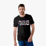 London graphic printed t-shirt with model