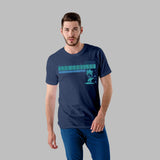 Losangels - PolyCotton Round Neck Graphic T-Shirt - model