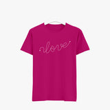  pink best quality women's cotton t shirts
