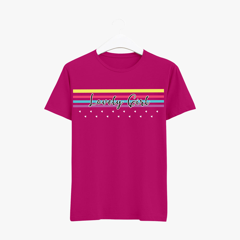 Pink Cotton T Shirt for women