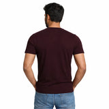 Luxury deep brown Suvin cotton T-shirt minimal premium cotton summer tee for men