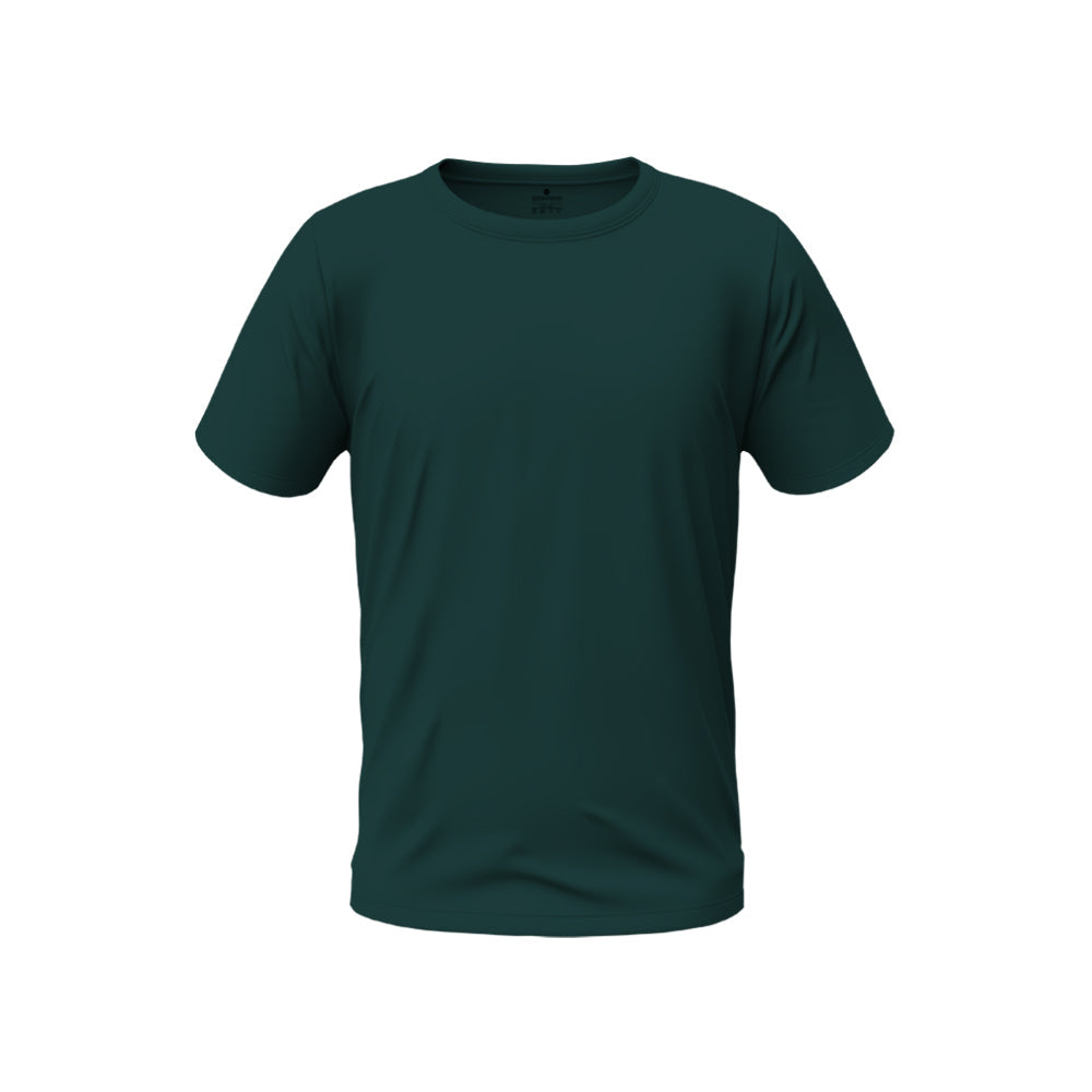 Men Regular Fit Cotton T-Shirt - Forest Green
