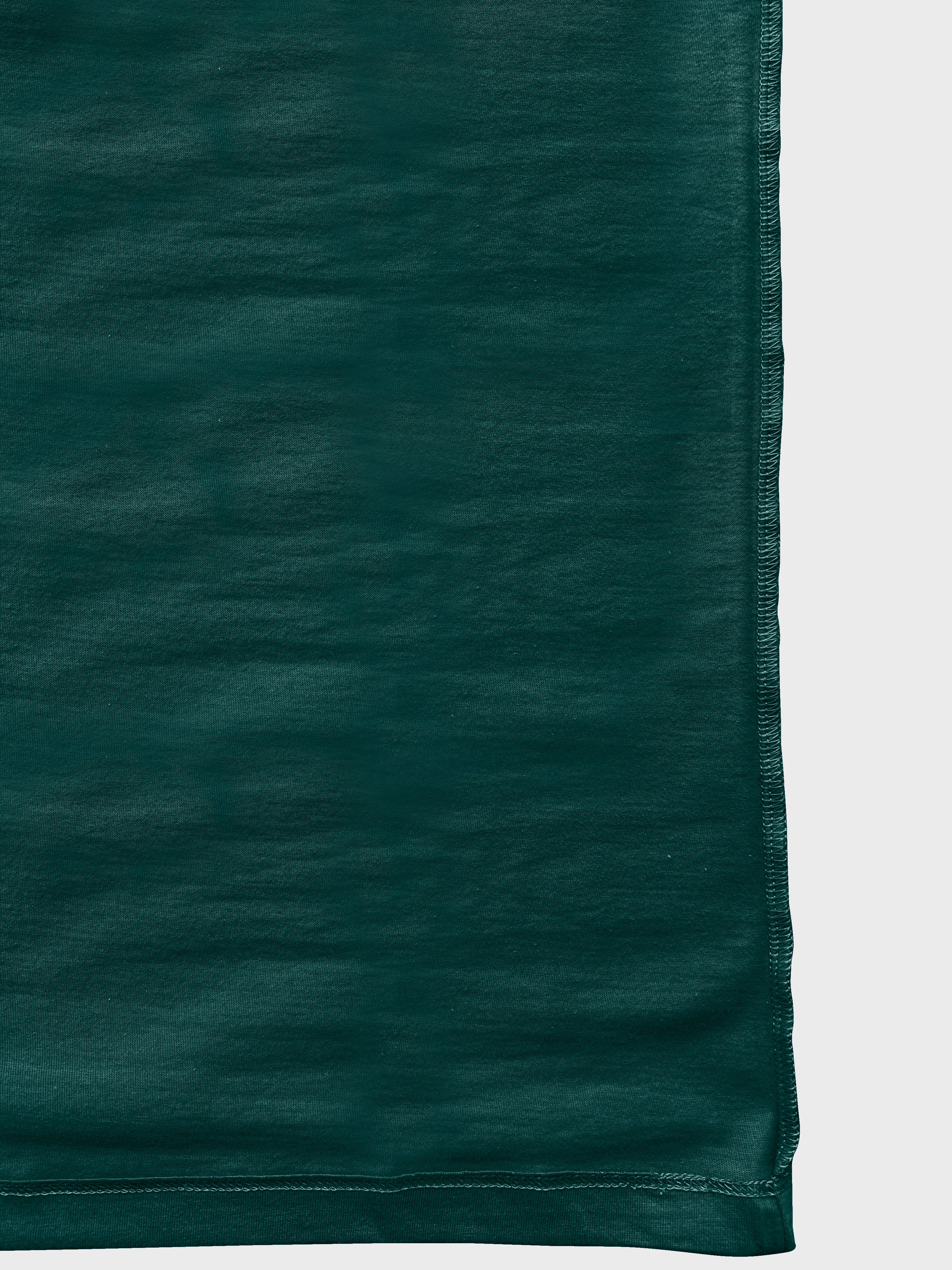 Men Regular Fit Cotton T-Shirt - Forest Green - clothing
 