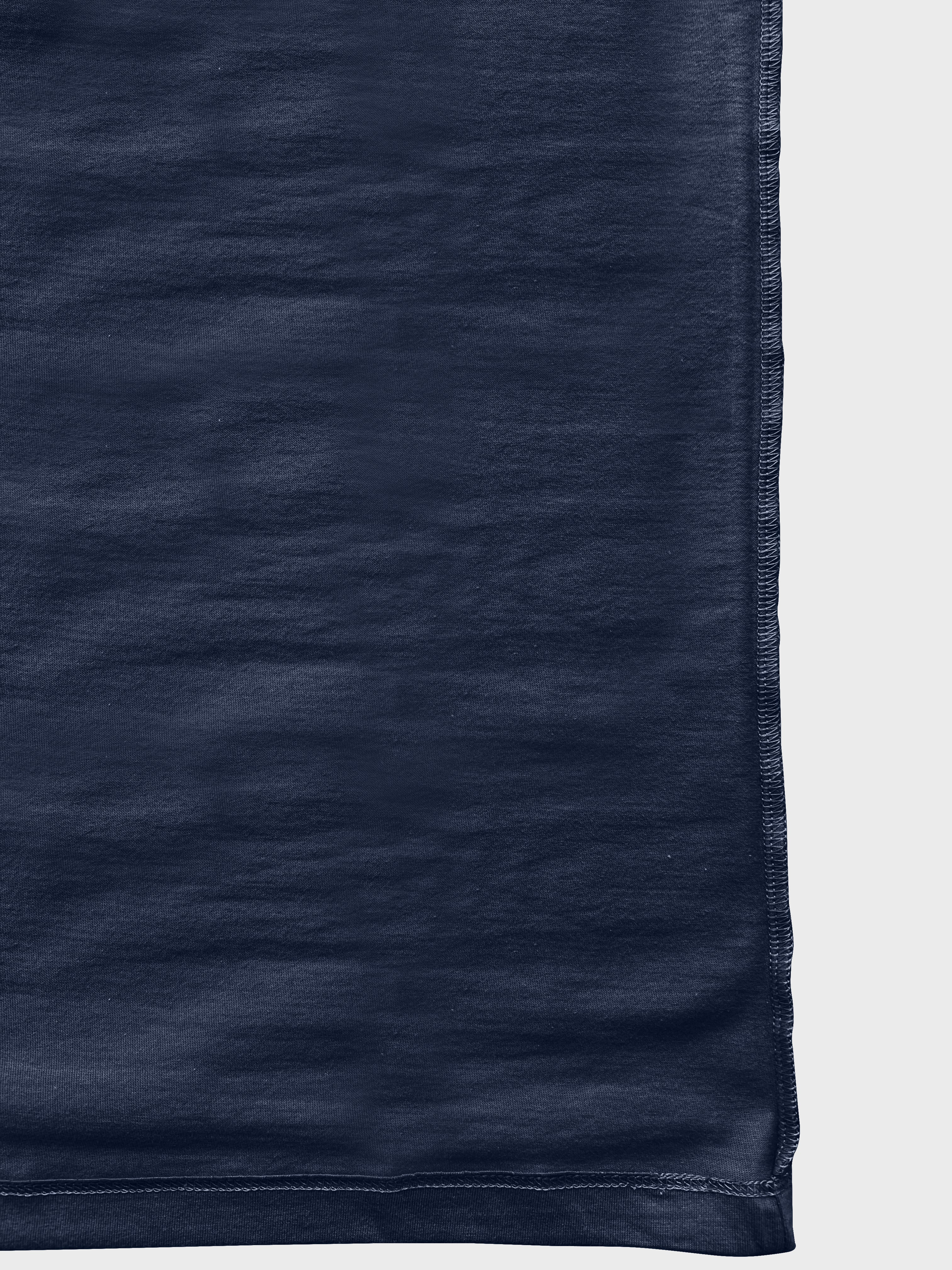 Men Regular Fit Cotton T-Shirt - Midnight Navy - side viw
