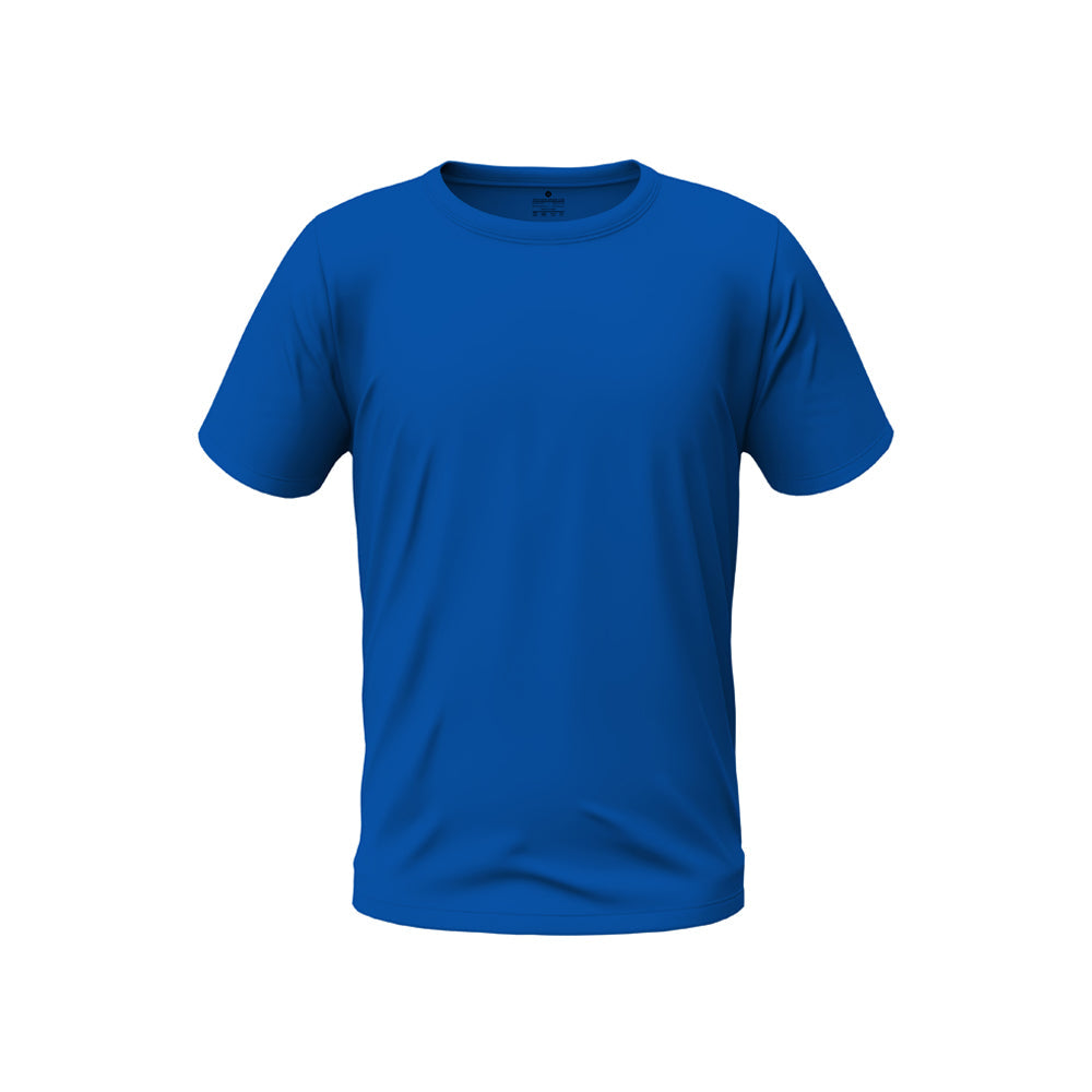 Men Regular Fit Round Neck Cotton T-Shirt - Royal Blue
