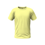 Men Regular Fit Round Neck T-Shirt - Banana Cream
