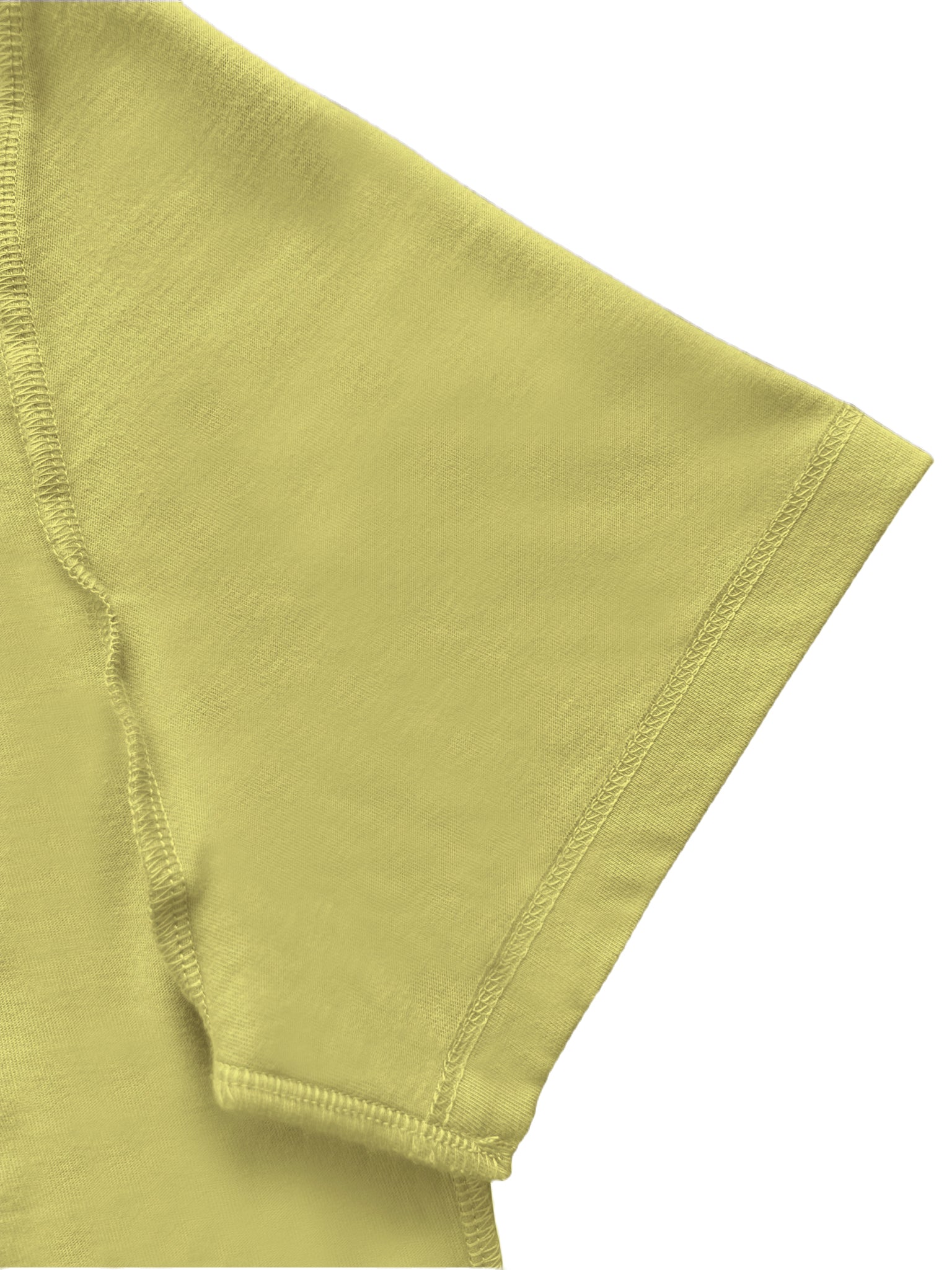 Men Regular Fit Round Neck T-Shirt - Banana Cream - Halfsleeve
