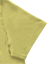 Men Regular Fit Round Neck T-Shirt - Banana Cream - Halfsleeve

