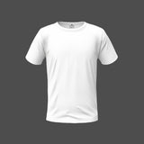 Men Regular Fit Round Neck T-Shirt - Bright White
