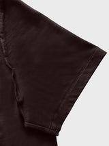 Men Regular Fit Round Neck T-Shirt - Chocolate Brown - short sleeve