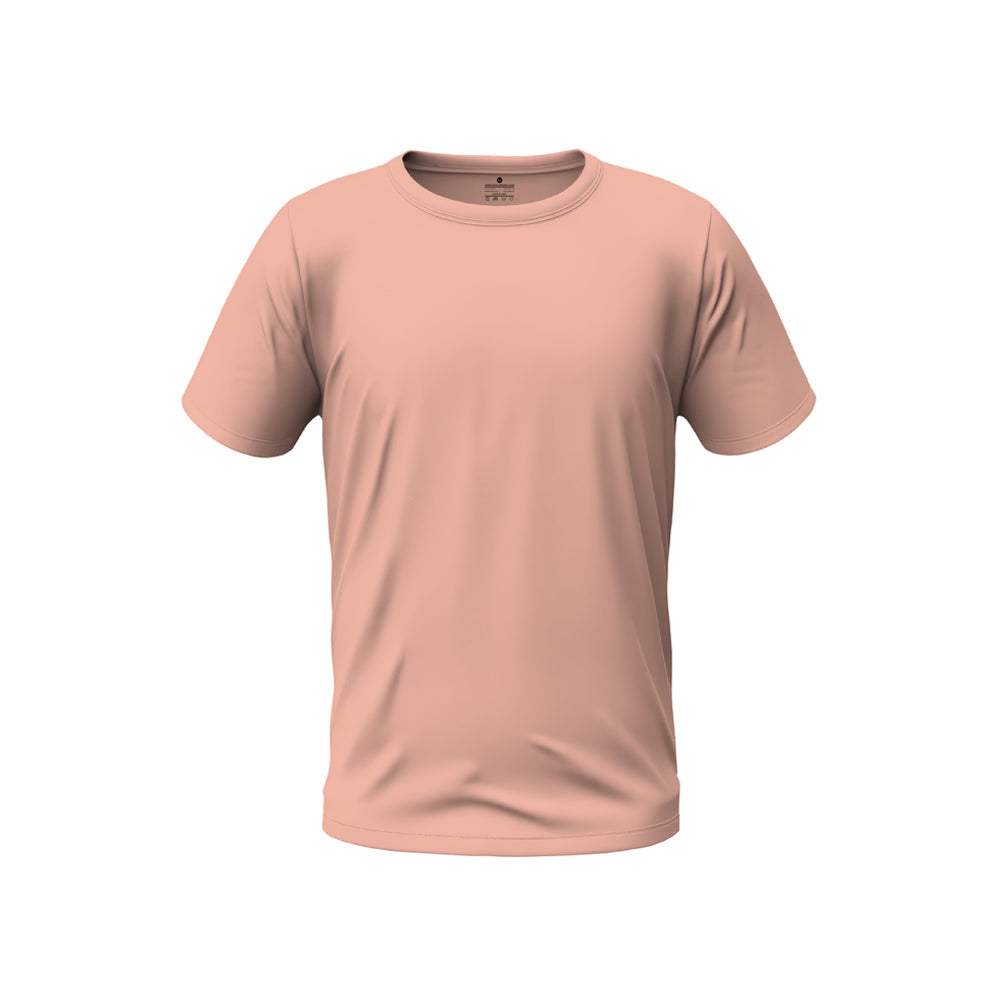Men Regular Fit Round Neck T-Shirt - Desert Pink
