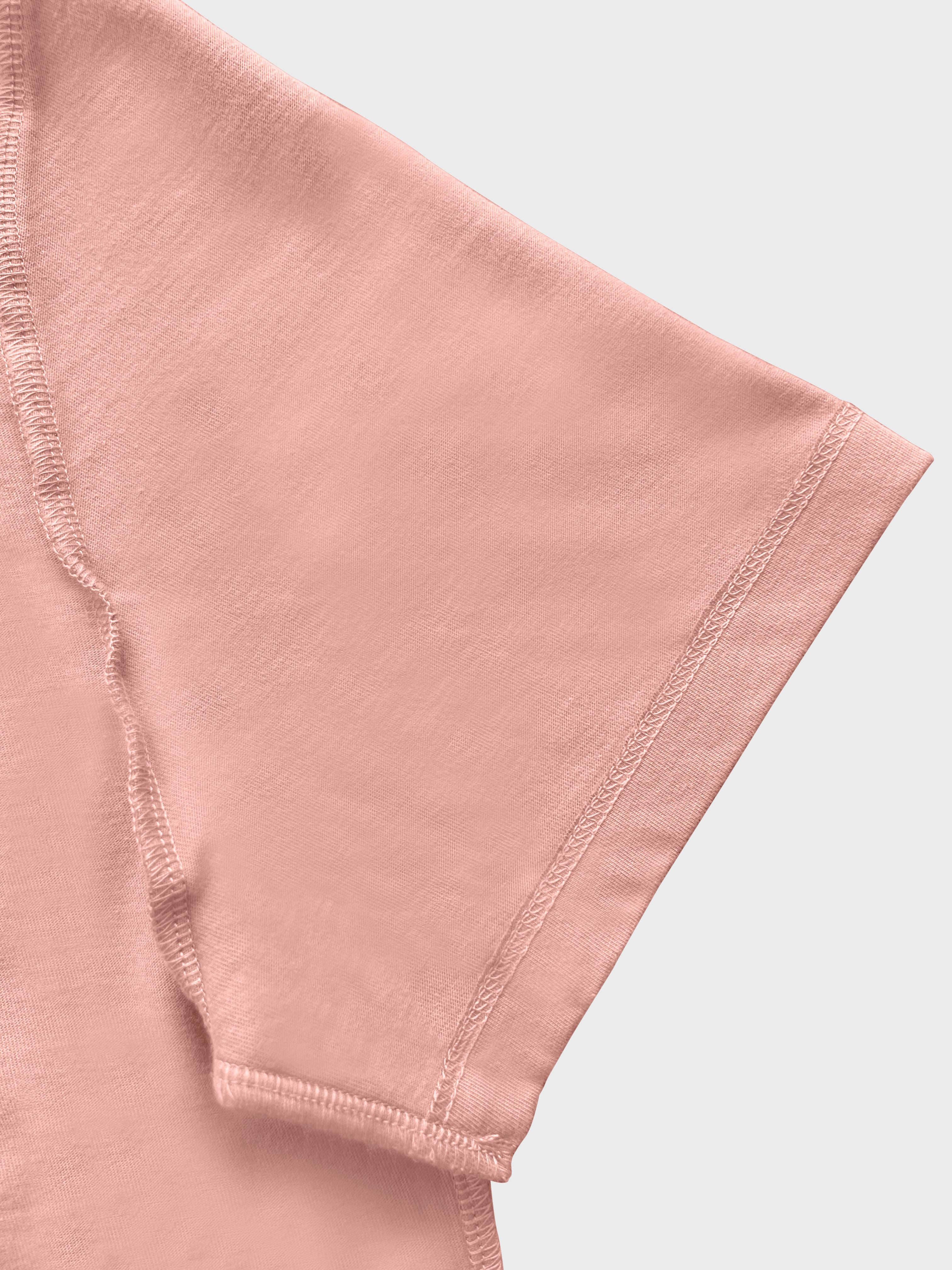 Men Regular Fit Round Neck T-Shirt - Desert Pink - Halfsleeve