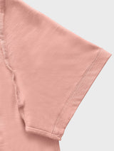 Men Regular Fit Round Neck T-Shirt - Desert Pink - Halfsleeve
